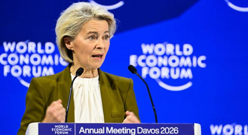 „Ukrajna legyen erős a csatatéren, ezért adjuk a 90 milliárd eurót” – jelentette ki a világgazdasági fórumon Ursula von der Leyen