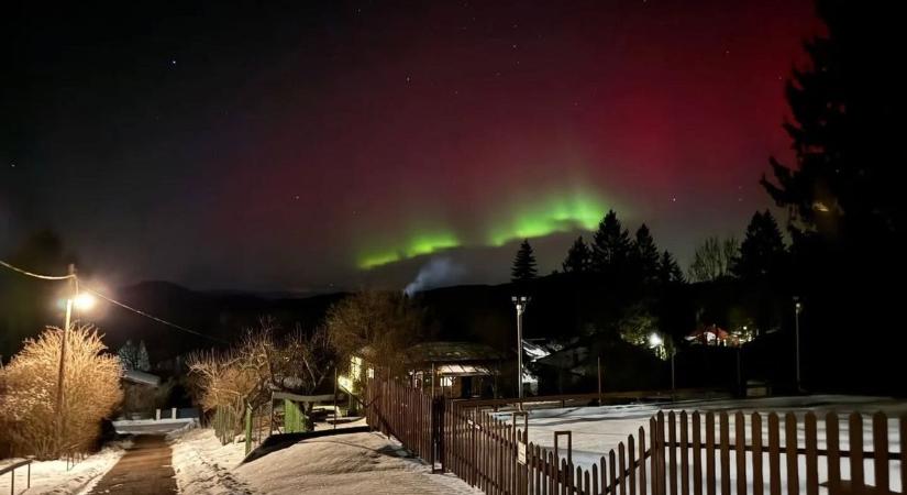 Északi-sark Hevesben? Képeken és videókon az aurora borealis színes tánca
