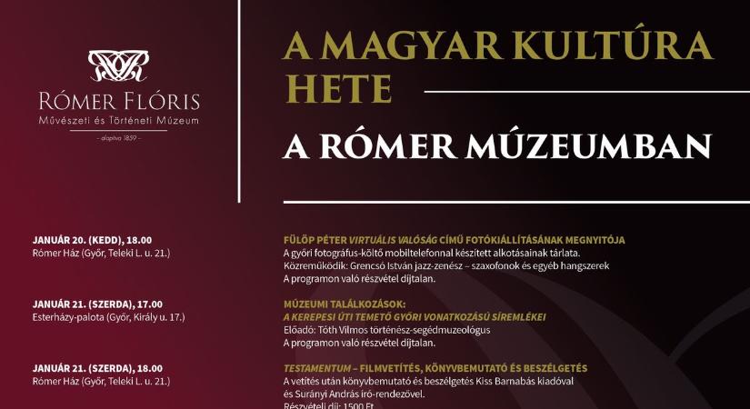 Indul a Magyar Kultúra Napja a győri Rómer Házban!