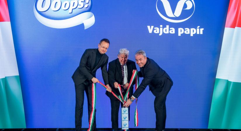 Nagyszabású beruházást indít a Vajda-Papír Csoport Dunaföldváron