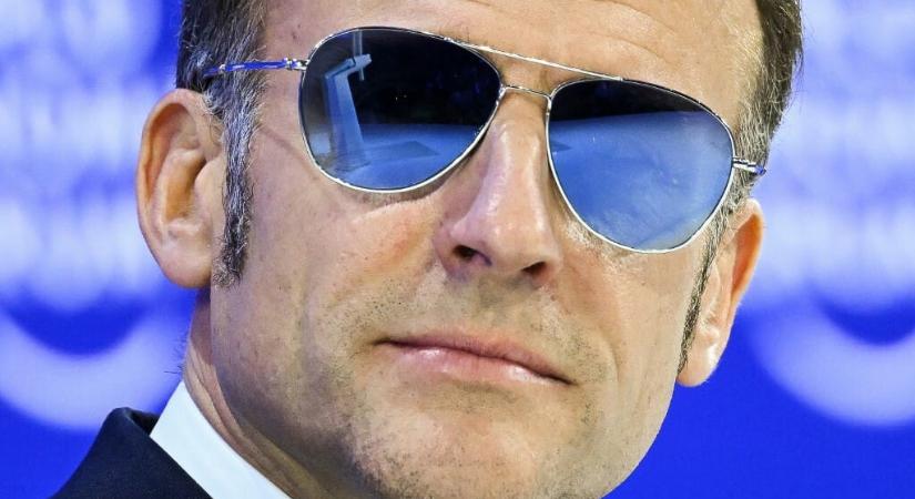 Macron Davosban cáfolta a Donald Trump által lobogtatott levél tartalmát