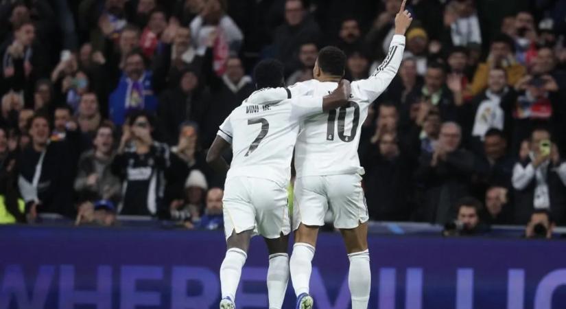 A Real Madrid földbe döngölte Mbappé volt csapatát a BL-ben