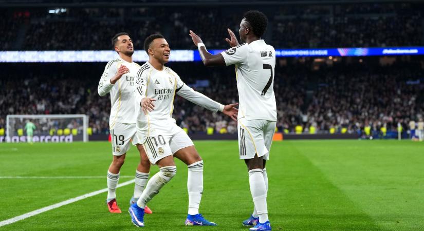 BL: Mbappé és Vinícius Jr. is gálázott, az Arsenal nem tud hibázni, a címvédő PSG kikapott - videók