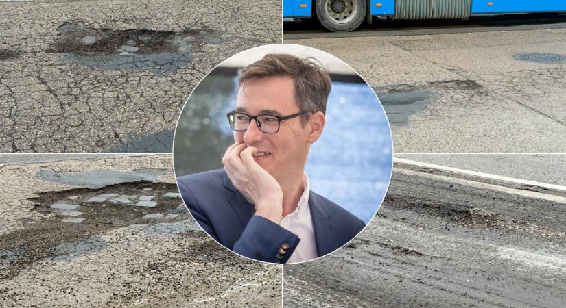 A budapesti utak minősíthetetlen állapotban – a hókáosz után itt a kátyúkáosz