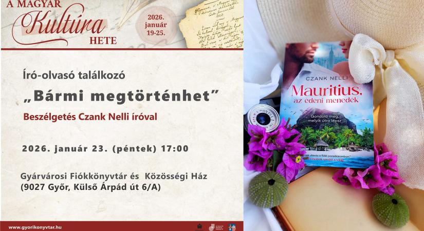 Író-olvasó találkozó – “Bármi megtörténhet”