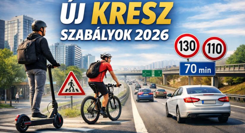 Így változhat meg minden az utakon – itt az új KRESZ