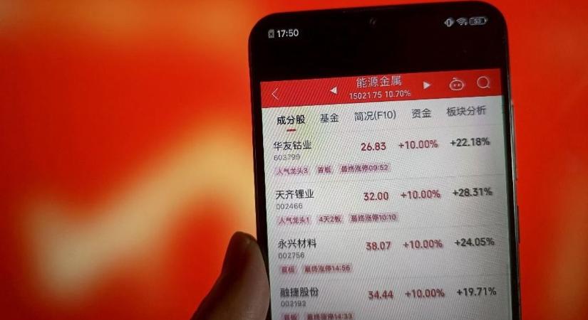 Peking a nevető harmadik: kilőttek a kínai részvények, miközben a globális tőzsdék lefordultak