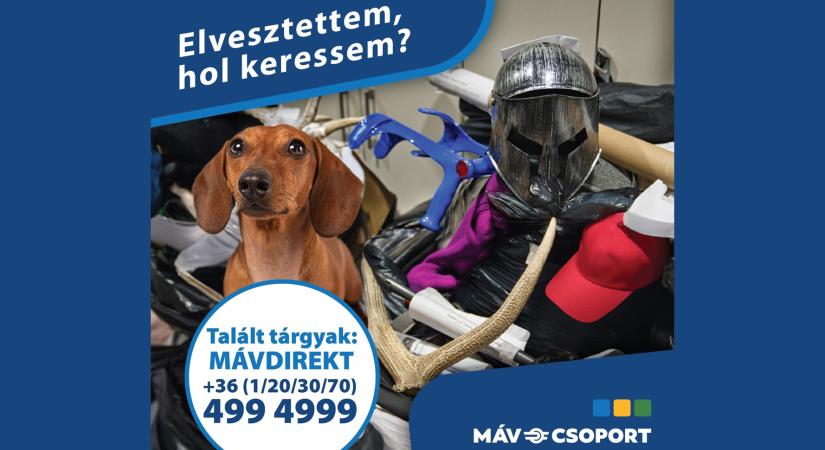 Közel 23 ezer tárgyat hagytak el az utasok a MÁV-csoport járművein 2025-ben