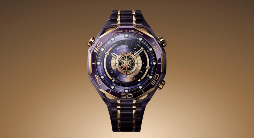 Másfél millió forintért már haza is vihető a Huawei aranyozott csúcsórája