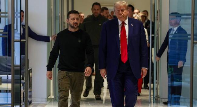 Trump Davosban bejelentette, hogy még ma találkozik Zelenszkijjel a Világgazdasági Fórum margóján