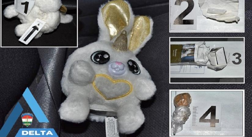 Különös fogás: plüssnyusziba rejtett drogot találtak a rendőrök Győrben