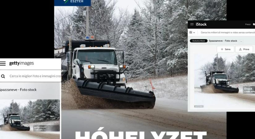 Vitályos Eszter szerint jogtiszta a hókotrós fotója, de a képet soha senki nem vette meg Magyarországról