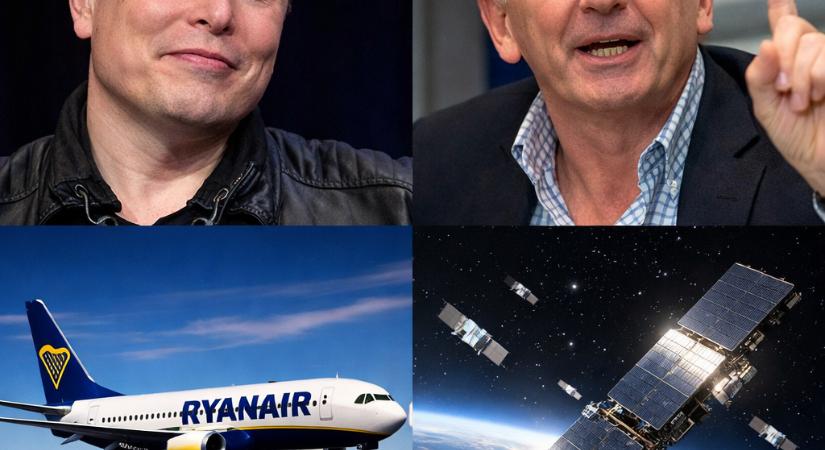 Starlink a fedélzeten? Musk és a Ryanair-vezér nyílt szócsatája az egekben végződhet