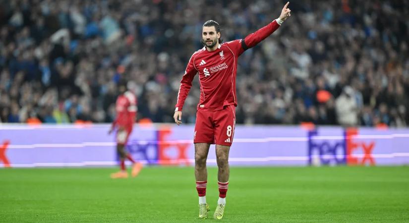 Szoboszlai Dominik zseniális szabadrúgásgóljával vezet a Liverpool a BL-ben – videó