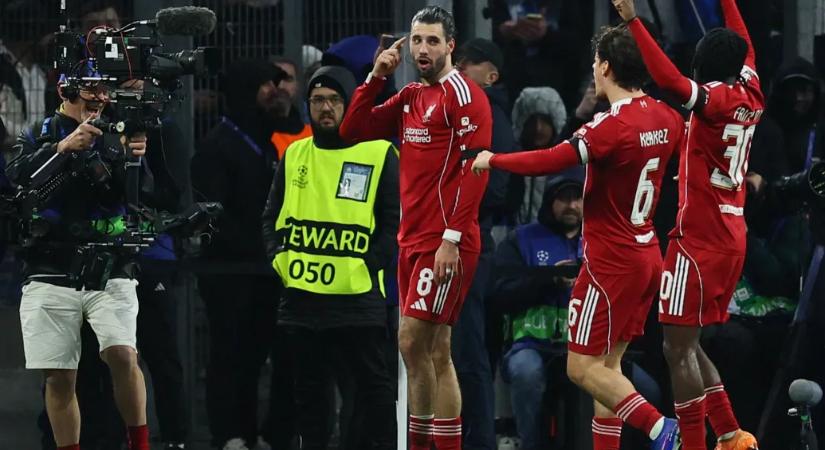 Szoboszlai ravasz szabadrúgásával vezet a Liverpool a BL-ben