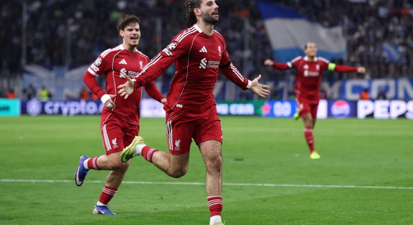 Szoboszlai ravasz gólt lőtt, a BL élbolyában a Liverpool