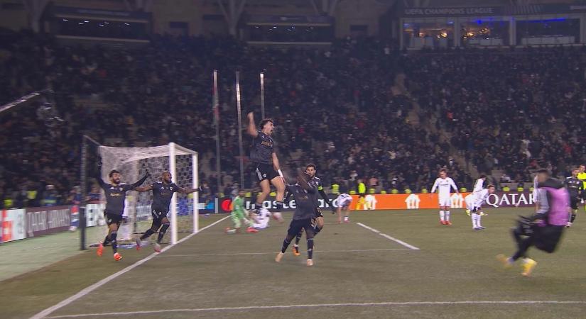 A 94. percben lőtt góllal verte a Qarabağ a Frankfurtot, a továbbjutás küszöbén az azeriek