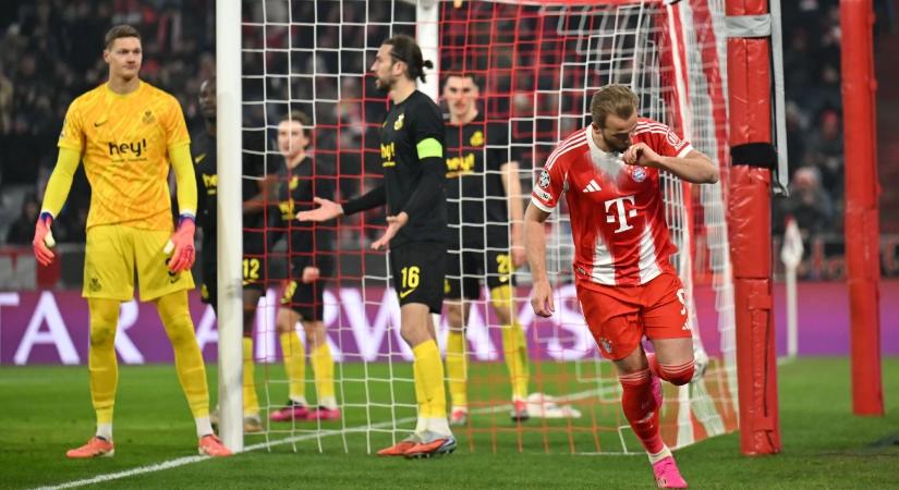 Kane duplázott, majd kihagyott egy tizenegyest - a Bayern emberhátrányban nyert az Union SG ellen