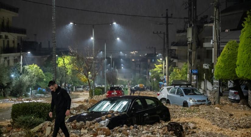 Halálos áldozatokat követelő heves esőzések sújtják Athén környékét