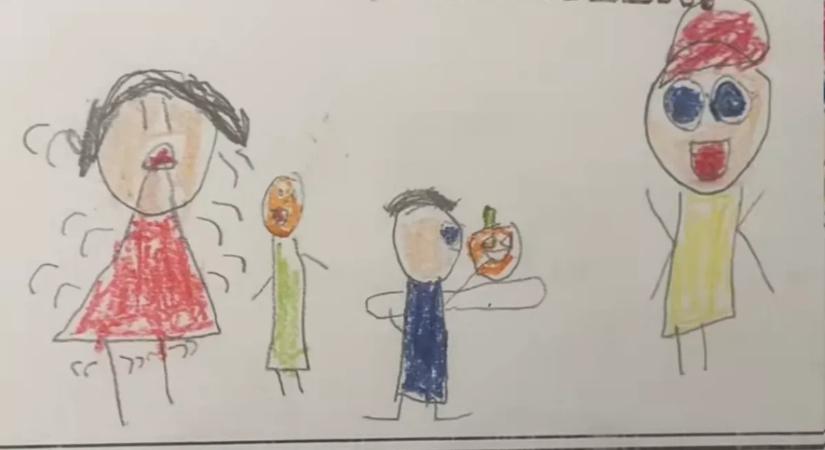 Családi képet rajzolt a fiú (6) az iskolában: amit az anya észrevett, letaglózta