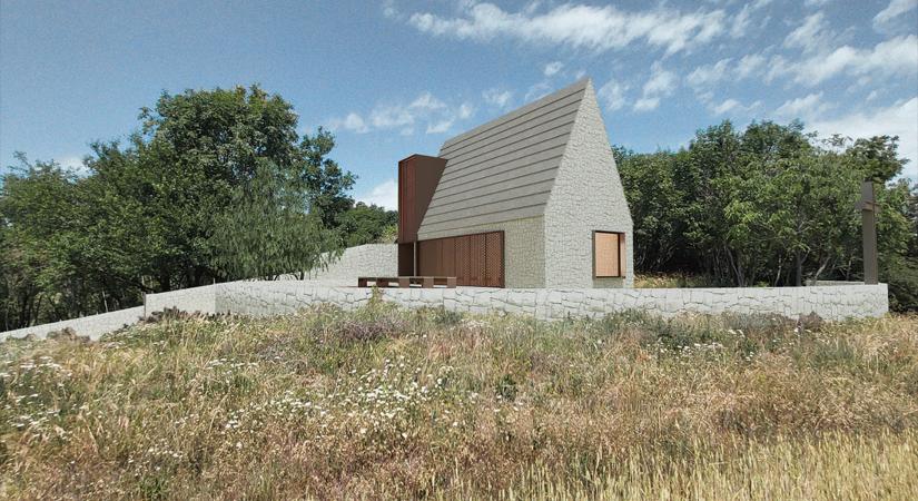 Kápolna Pécselyen - A 4 Plusz Építész Stúdió megvételben részesül terve