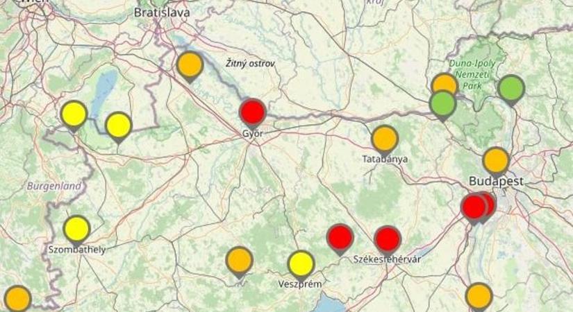 Az ország több pontján veszélyes a levegő minősége, Győrben is - Mutatjuk a friss adatokat