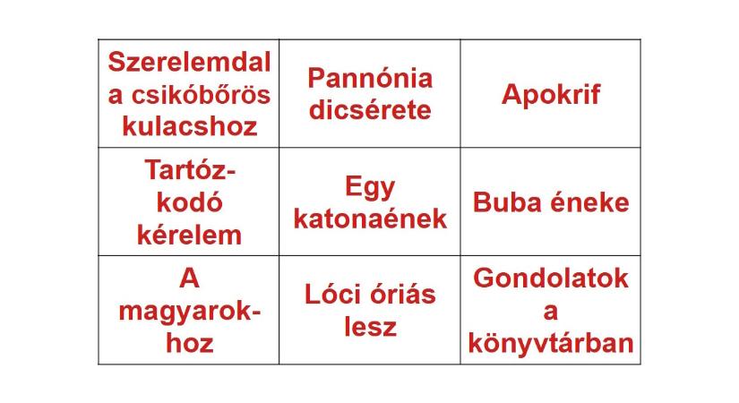 Műveltségi teszt, irodalom: melyik 3 versnek ugyanaz a költője? Megtalálja fél perc alatt a 3 titkos triót?