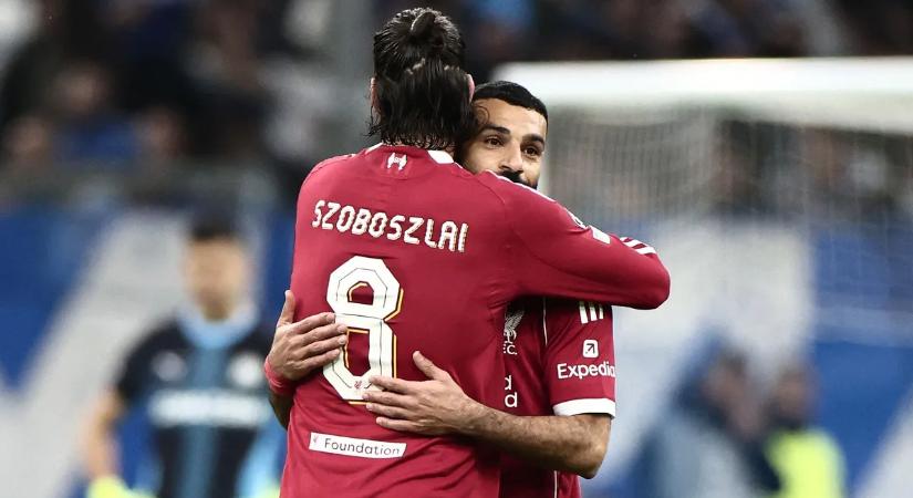 A Liverpool döbbenetes statisztikát tett közzé Szoboszlai Dominikről – fotó