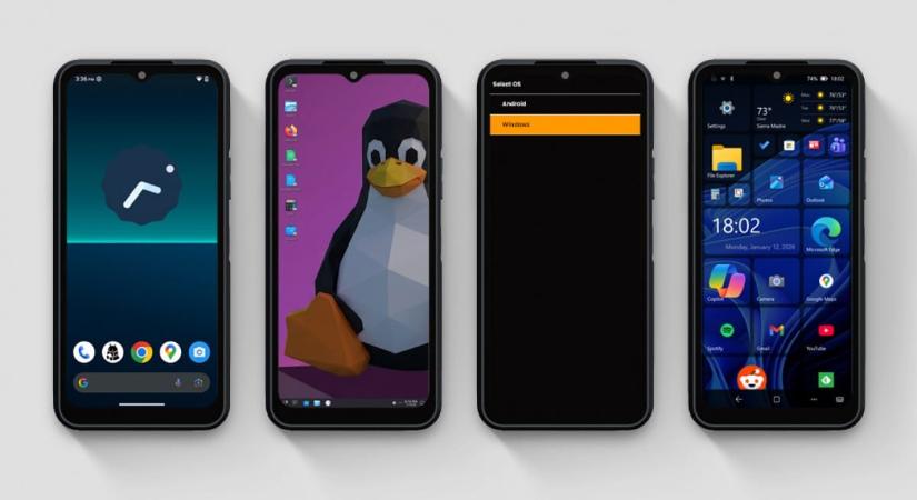 Jön az okostelefon, amin Windows, Linux és Android is fut
