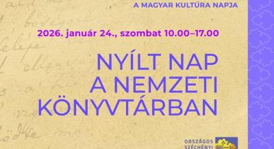 Magyar Kúltúra Napja: nyílt nap a nemzet könyvtárában, 2026. január 24.