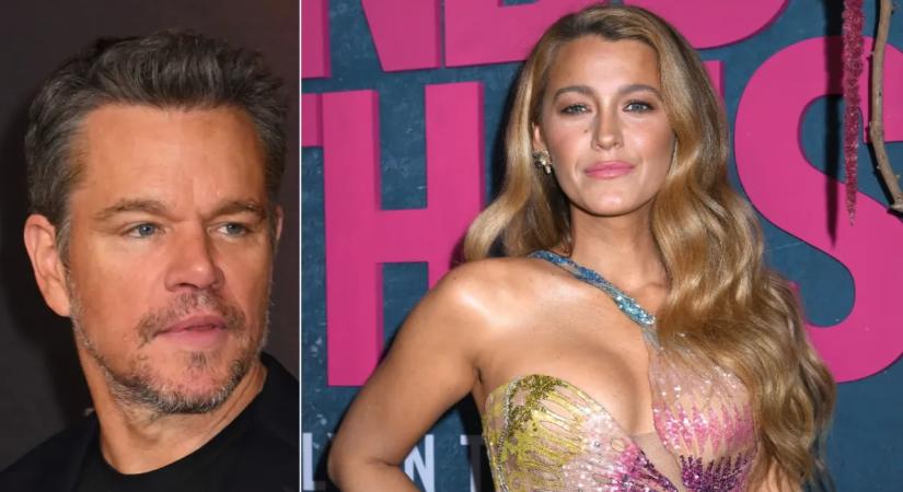 "Majdnem belehaltam" – Hullanak a csontvázak a szekrényból: Blake Lively még Matt Damonnek is kifakadt a Velünk véget ér botrányról