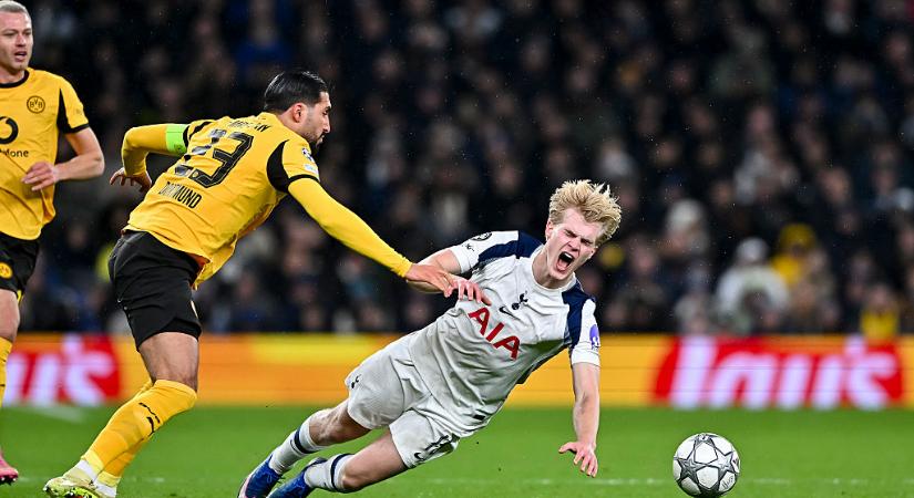 Bokasérülés miatt hosszabb kihagyás vár a Tottenham középpályására