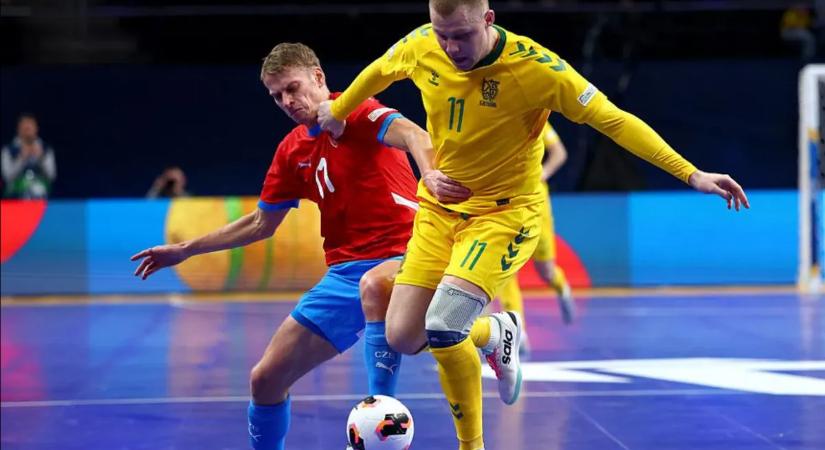 Drámai meccsen játszott döntetlent Litvánia és Csehország a futsal Eb-n