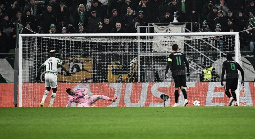 A 86. percig vezetett, egy pontot szerzett a Fradi a Panathinaikosz ellen