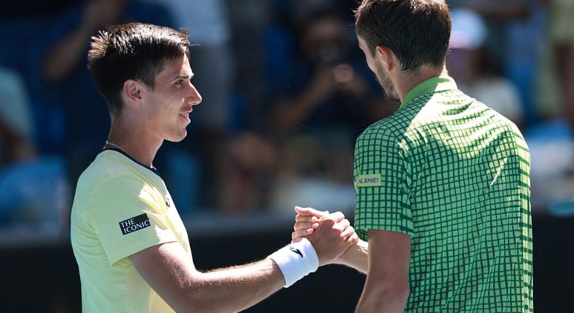 Marozsán Fábián kétszettes előnyben volt a korábbi döntős ellen, de kikapott az Aus. Openen