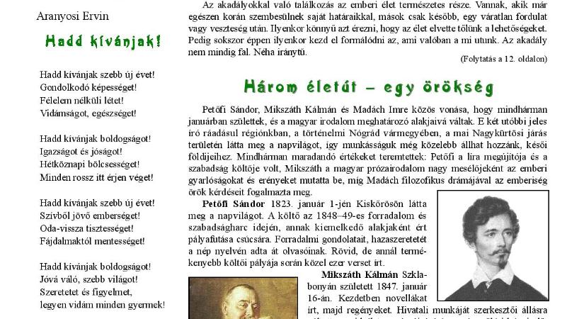 A máig ható Beneš-dekrétumokról is olvashatunk a Kürtös januári lapszámában