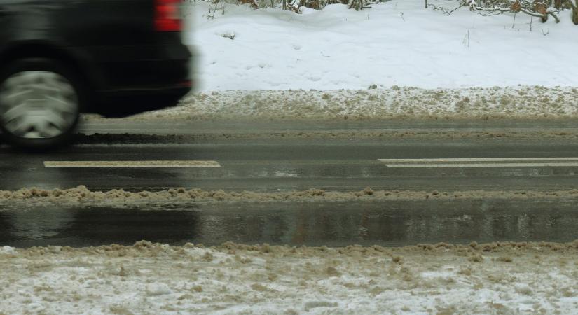 Borús idő, vegyes csapadék és csúszós utak