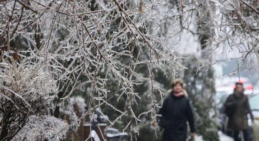 Újra támad az ónos eső, a fél országra kiadták a riasztást térkép