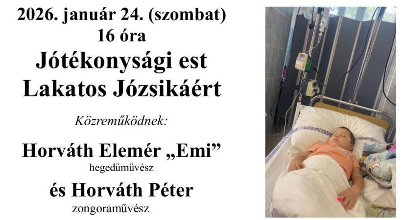 Jótékonysági koncertet szerveznek egy súlyos beteg kisgyermekért Fehérváron