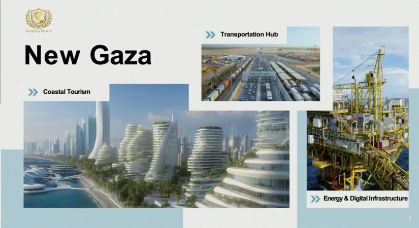 Fénylő toronyházak és tengerparti üdülőhelyek: Trump veje ismertette Gáza újjáépítésének terveit