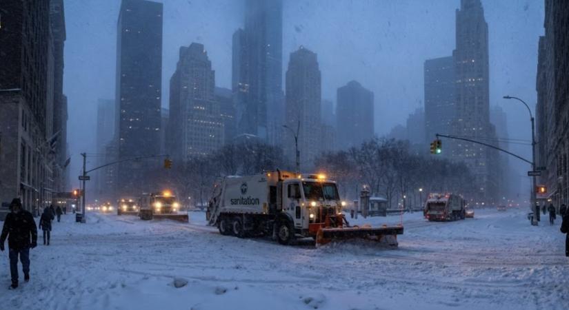 „Ez most értetek jön” – Brutális hóvihar csap le New Yorkra a hétvégén