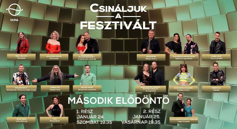 Dupla adással jön 2026 második elődöntője – ezek a dalok szólnak a Csináljuk a fesztivált! hétvégén (VIDEÓ)