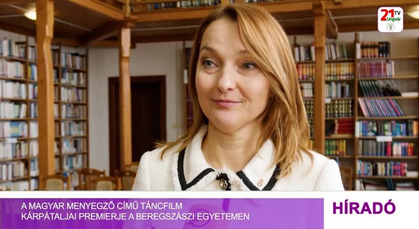 A Magyar menyegző című táncfilm kárpátaljai premierje a beregszászi egyetemen (videó)