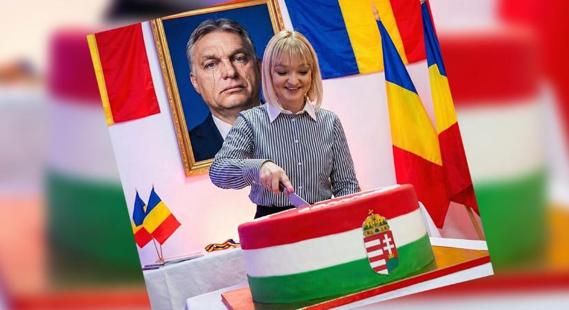 Vadim Tudor AUR-os lánya mosolyogva vágja a piros-fehér-zöld tortát, síró Orbán nézi a faliképről – hírek pénteken