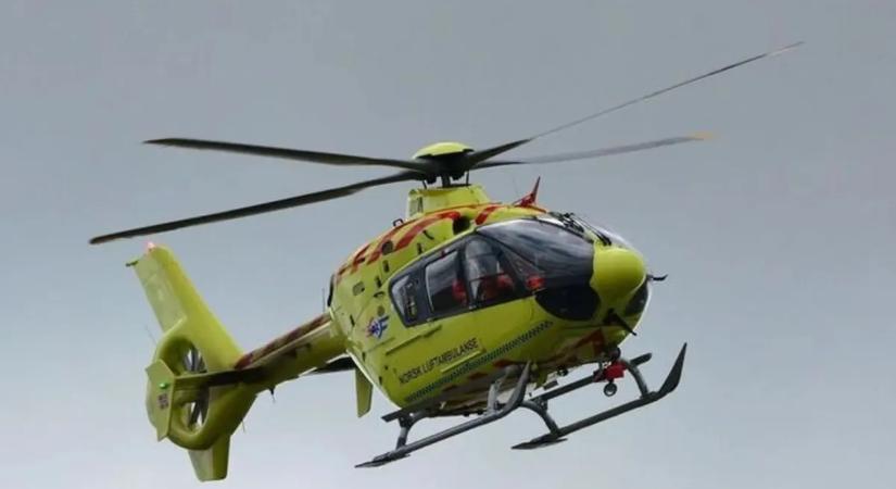 Mentőhelikopter balesetezett Nyírbátorban