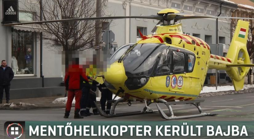 Videó: mentés közben szenvedett balesetet egy mentőhelikopter