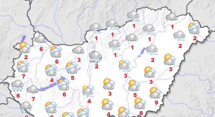 Borongós, de enyhébb szombat jön: eső, ónos eső és köd is nehezítheti a napot