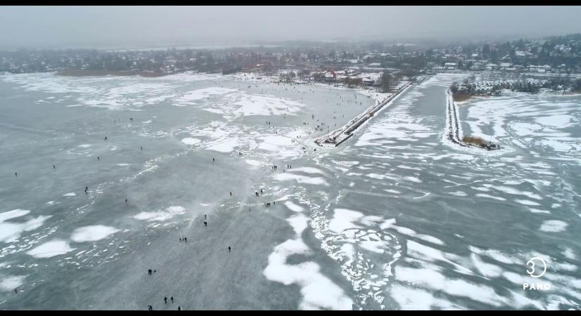 Az űrből küldött döbbenetes képet a Balatonról a földmegfigyelő