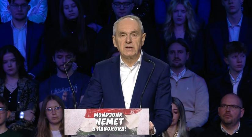 Szita Károly a Háborúellenes Gyűlésen: Velünk az is nyer, aki nem ránk szavaz