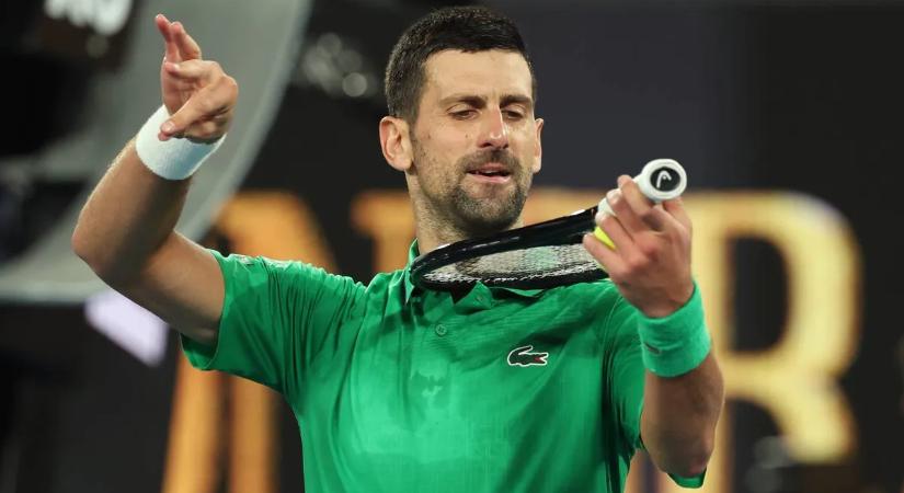Djokovics a 400. GS-győzelmét ünnepelte, de volt egy dühös pillanata, amely kizárást is okozhatott volna